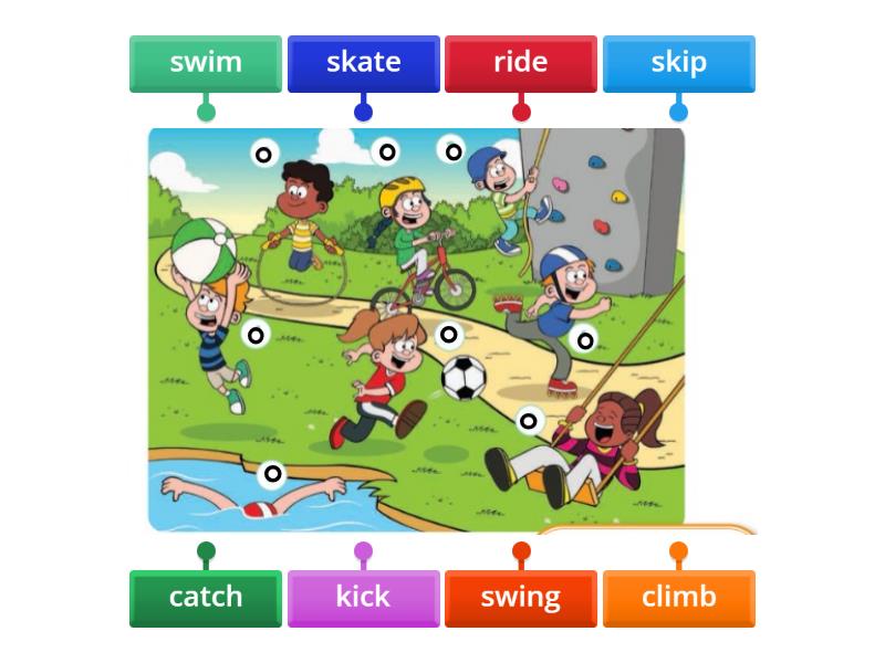 Unit 4 Let's try new activities 1 ( cuarto de primaria ) - Labelled diagram