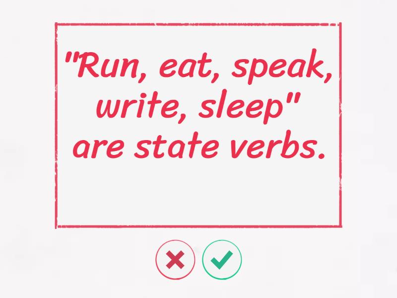 Present Simple vs Present Continuous, state verbs (rules quizz ...