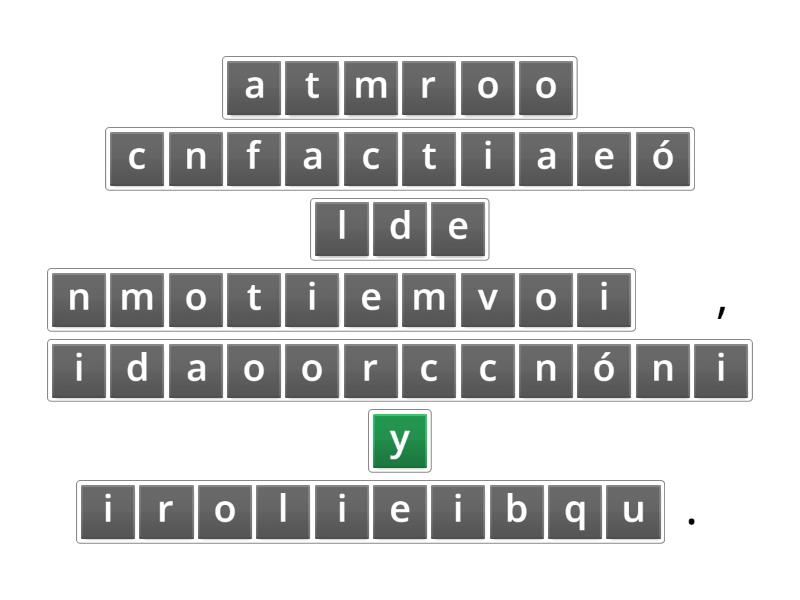 palabras claves en la discapacidad motora - Anagram