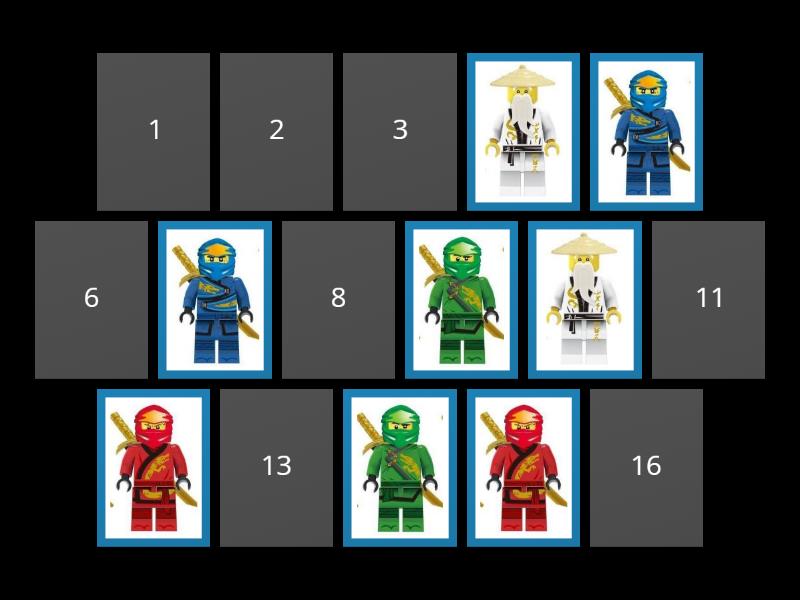 Ninjago Memory - Matching pairs