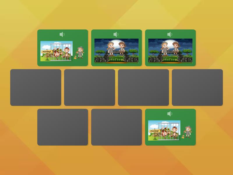 zookeeper day - Matching pairs