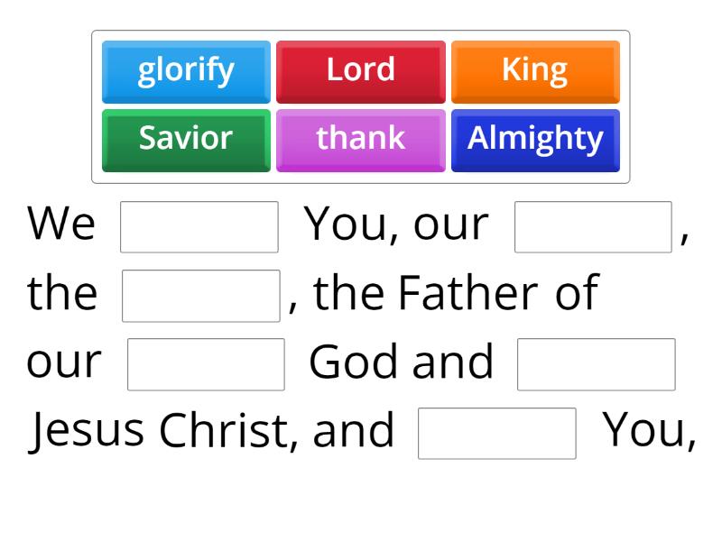 Absolution of Third Hour (1/2) Complete the sentence