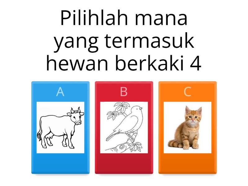 Penggolongan Hewan dari jumlah kaki - Quiz