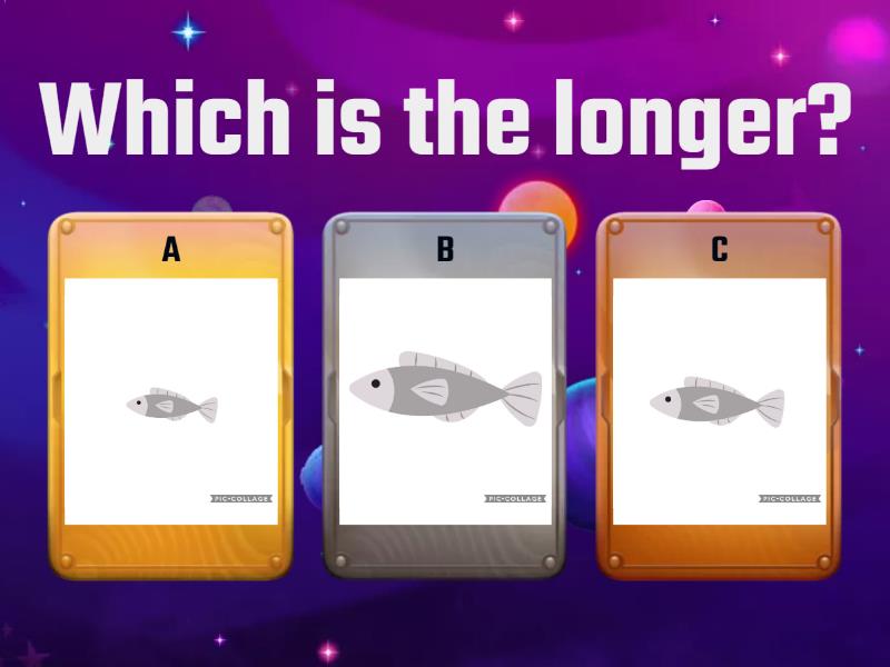 Comparing Length-Math Vocabulary - Quiz