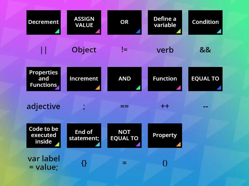 Logical Operations - Match up