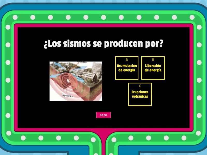 Movimiento De Placas Tectonicas - Gameshow Quiz