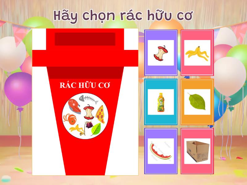 PHÂN LOẠI RÁC - Đố vui