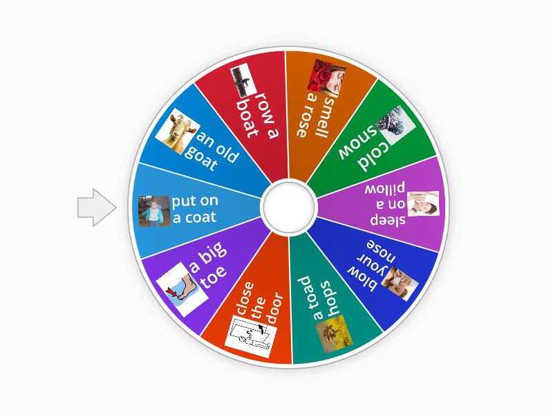 Long O charades - Spin the wheel