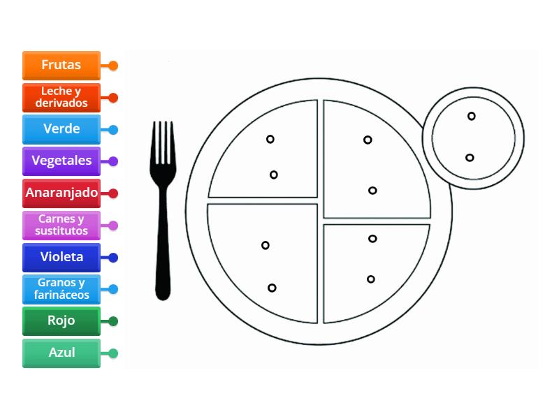 Mi plato - Diagrama con etiquetas