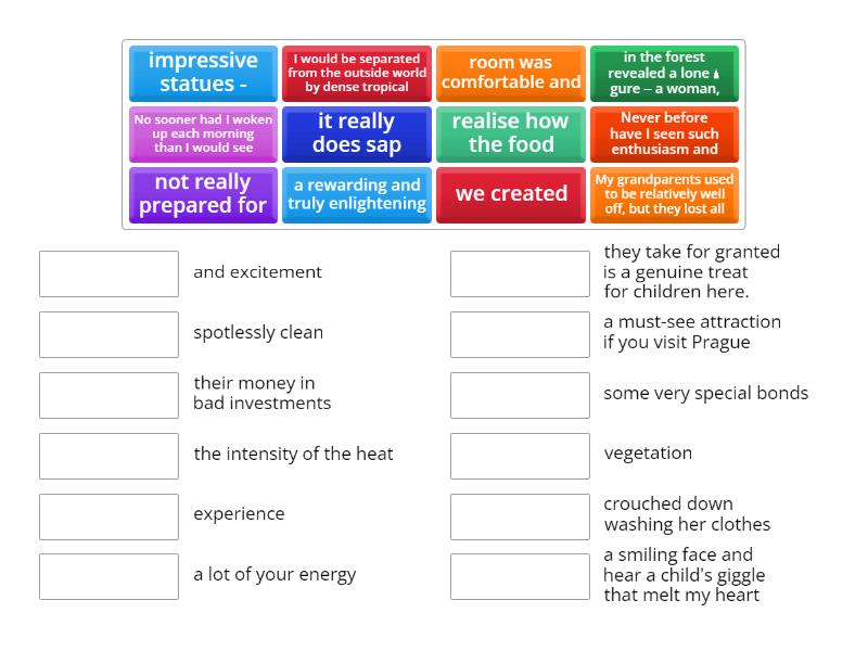 Unit 3 Empower - Match up