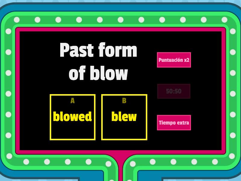 Verbs 2nd Grade (6-21) - Gameshow Quiz