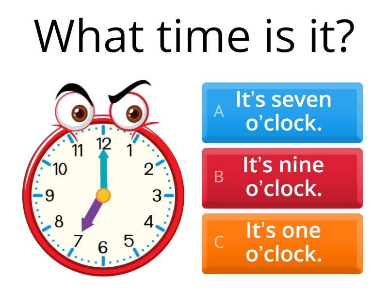 Time (o'clock) - Quiz