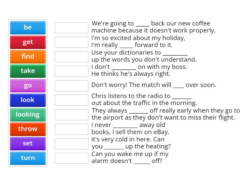 Phrasal Verbs_Pre Int - Match Up