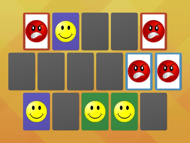 Memory delle emozioni matching pairs