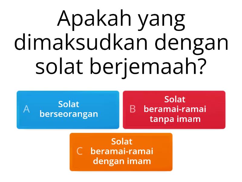 Solat Berjemaah - Quiz