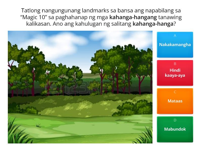 Kahanga Hangang Tanawing Kalikasan Quiz 1670