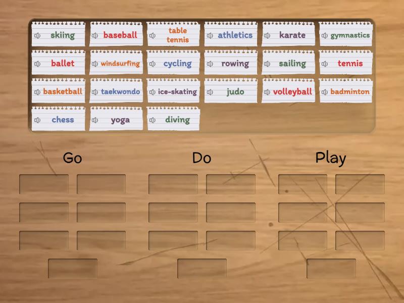 Play Do Go - Group sort