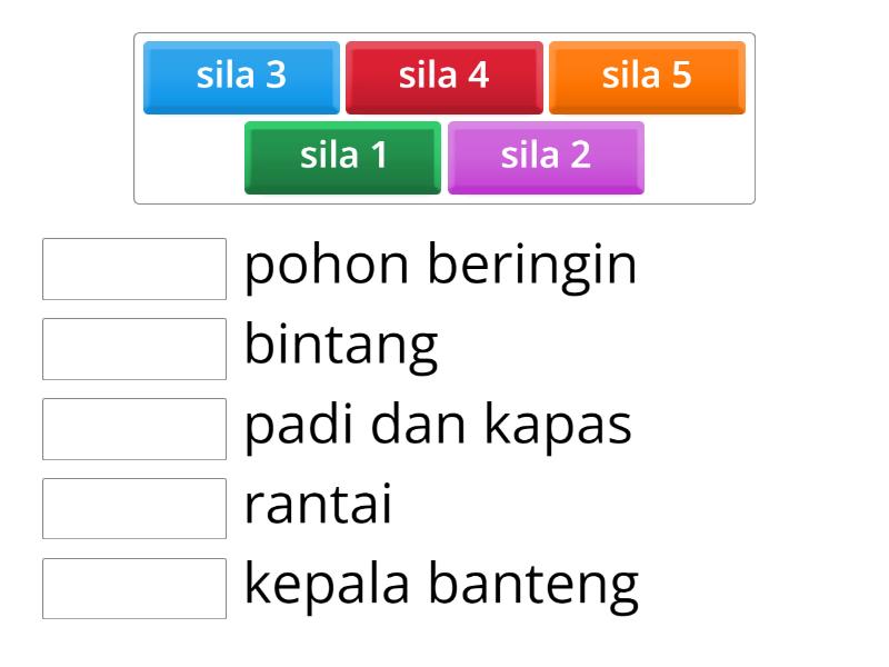 lambang sila pancasila - Match up