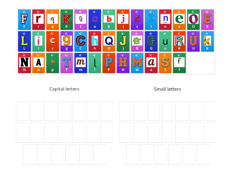 Capital and small letters. - Group sort