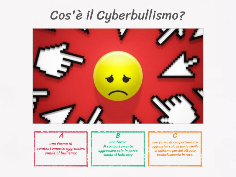 CYBERBULLISMO - GLOSSARIO - Quiz