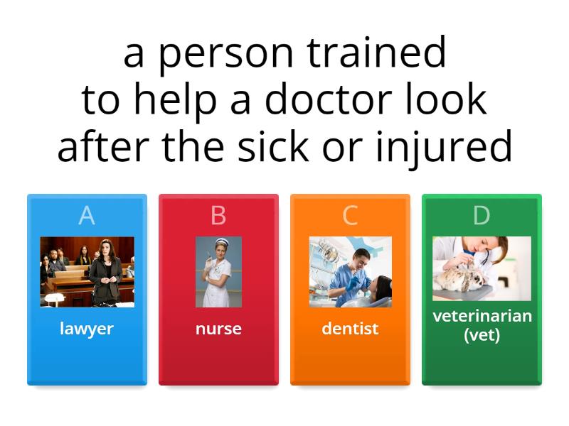 Jobs, professions, occupations - Quiz