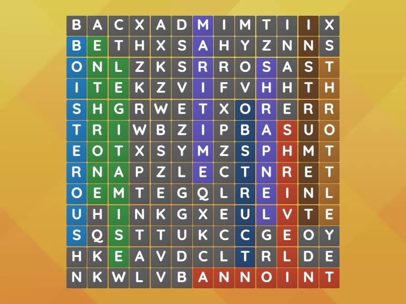 End of block 3 test phonics - Sopa de letras