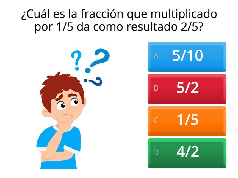 Ejercicios de multiplicación con fracciones - Quiz