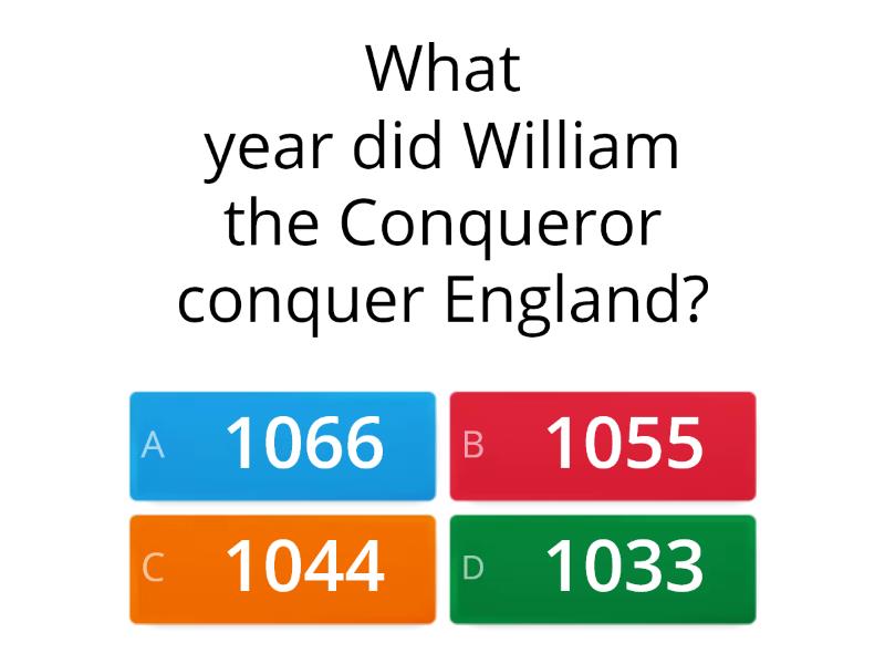 Anglo-Saxons And Normans (+French Words) - Quiz