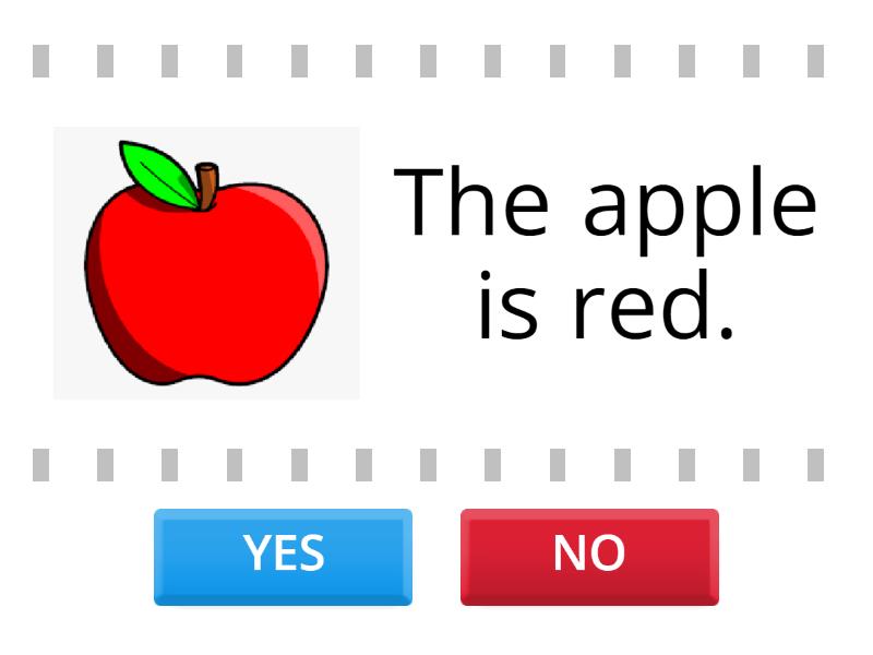 Colors - True or false