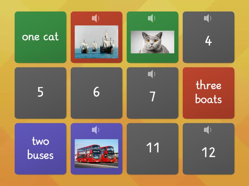 Numbers - Matching pairs