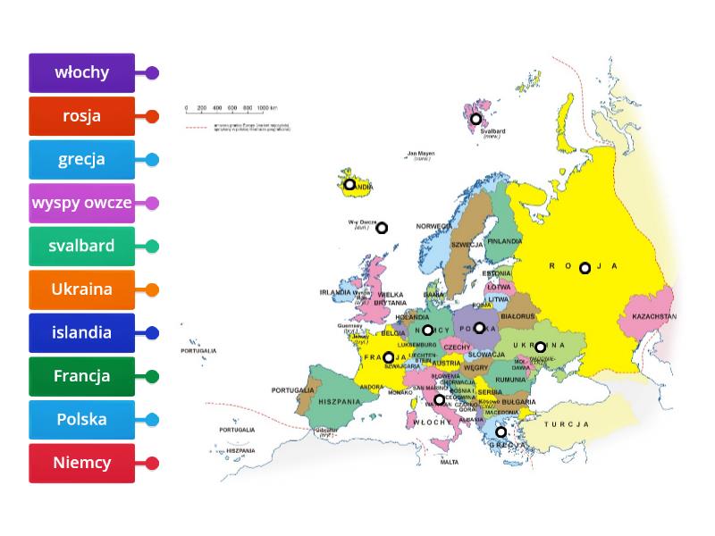 Mapa Europy Labelled Diagram 7122