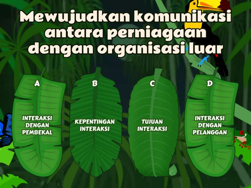 HUBUNGAN DAN INTERAKSI ANTARA BAHAGIAN FUNGSIAN LAIN - Quiz