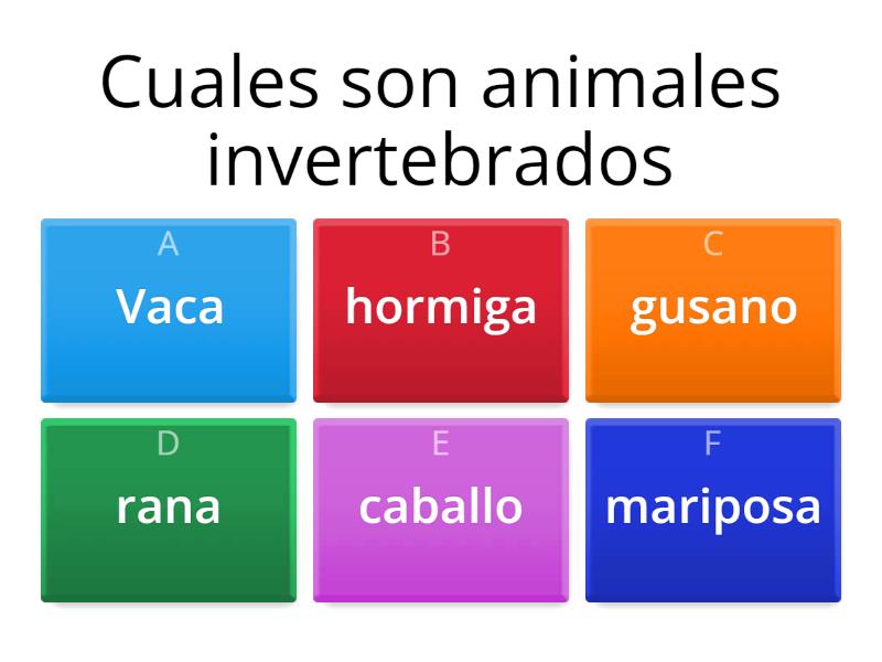 Invertebrados - Quiz