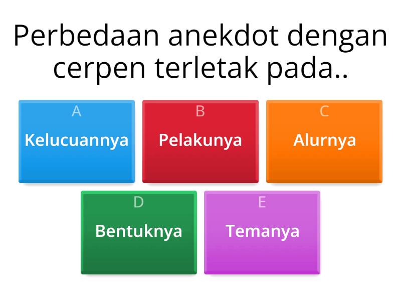 Teks ANEKDOT - Quiz