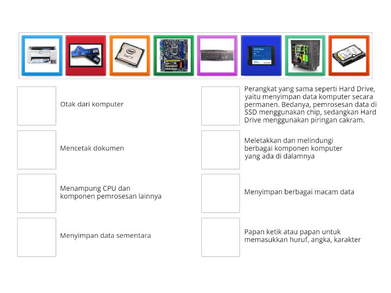 Perangkat Keras Komputer Dan Fungsinya Match Up