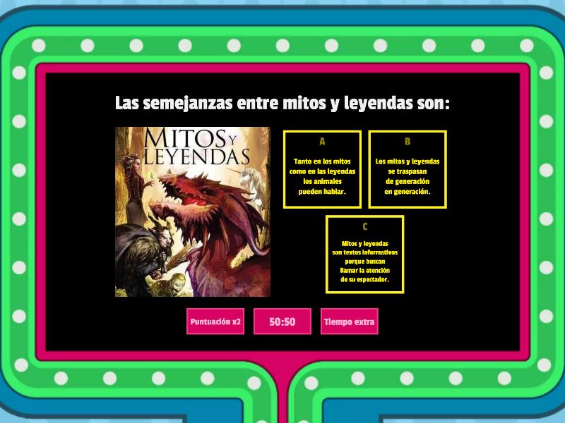 Mitos Y Leyendas - Gameshow Quiz