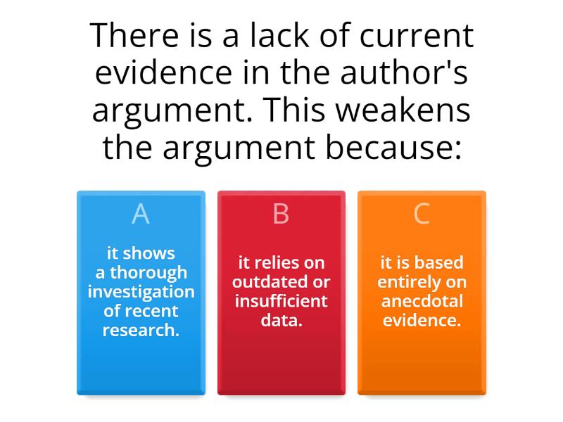 Understanding Argumentative Expressions - Quiz
