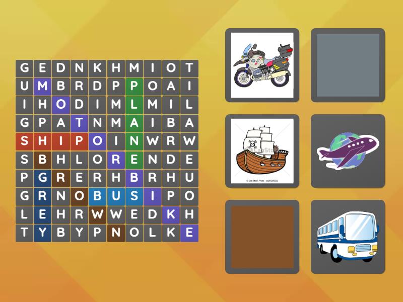 English World 1 - Unit 3 - Sopa de letras