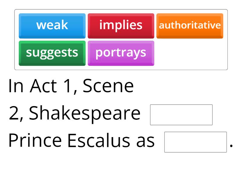 Romeo And Juliet The Prince's Speech - Complete The Sentence