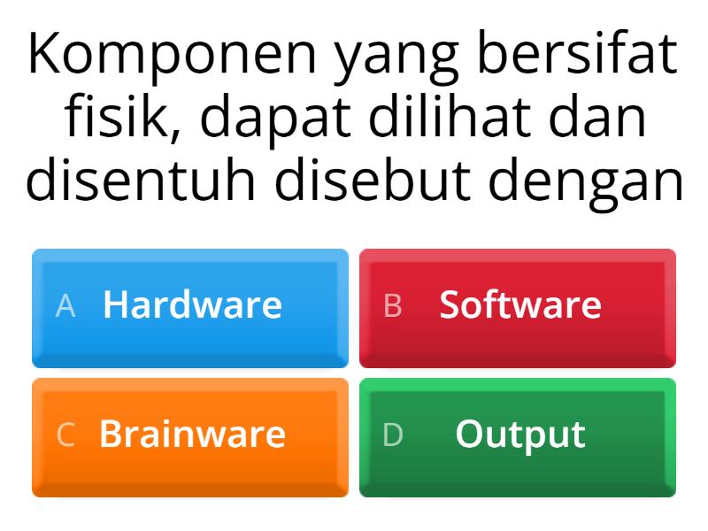 Sistem Komputer Kelas VIII - Quiz