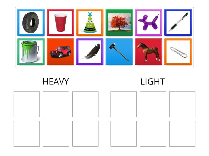 Heavy & Light - Group sort
