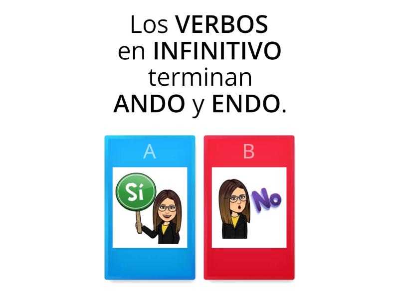 VERBOS EN INFINITIVO, GERUNDIO Y PARTICIPIO - Quiz