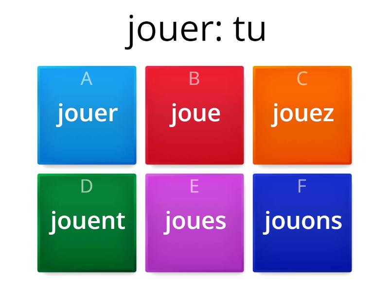 Verbs in -er - Quiz