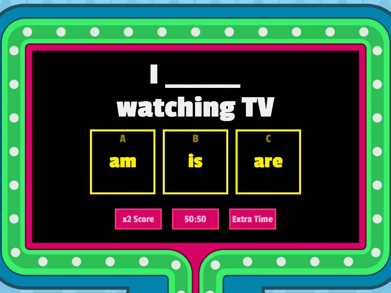 Present Continuous Quiz Gameshow Quiz