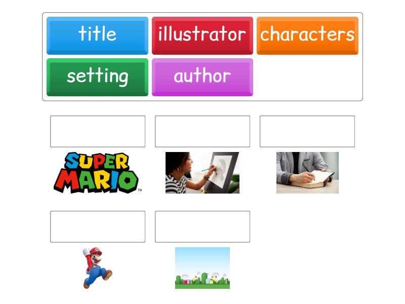 Elements of a story - Match up