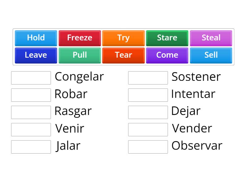 Verbs - Match up