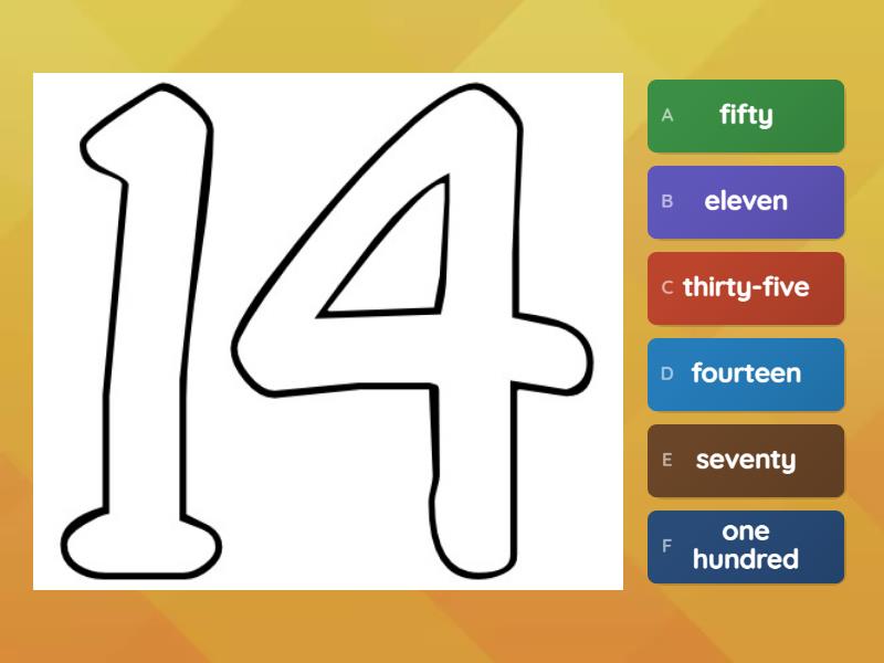 Up 2/ Unit 6/ Lesson 4/ Numbers - Quiz