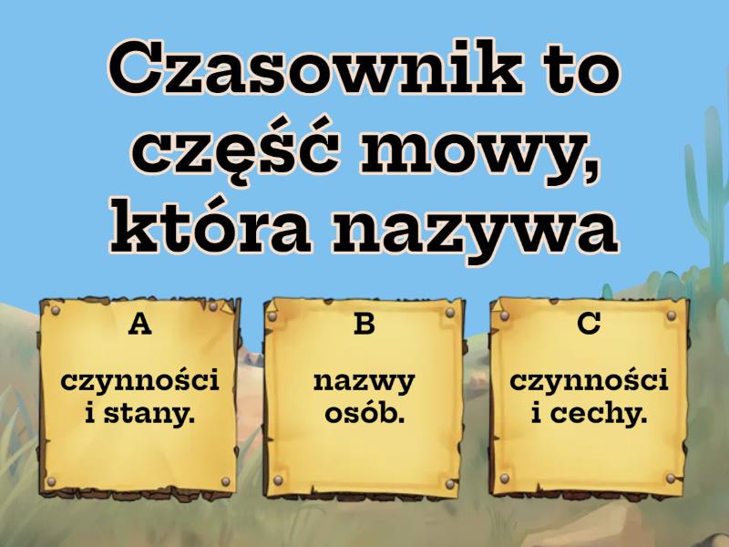 Czasownik - Quiz