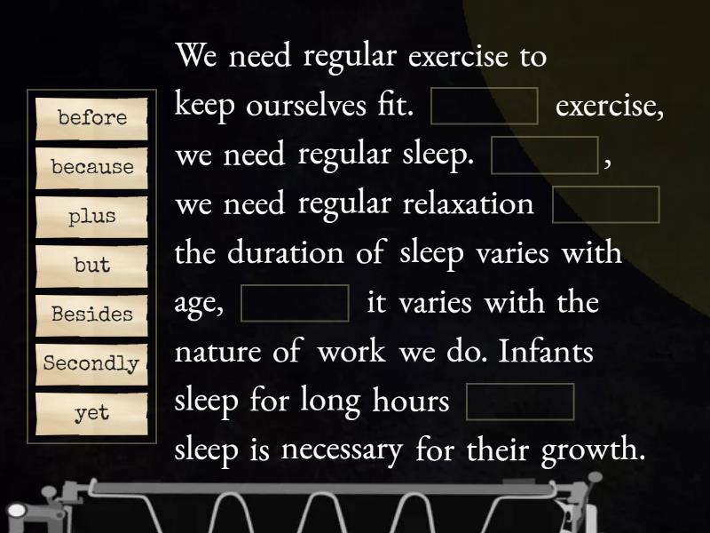 Cohesive devices - Complete the sentence
