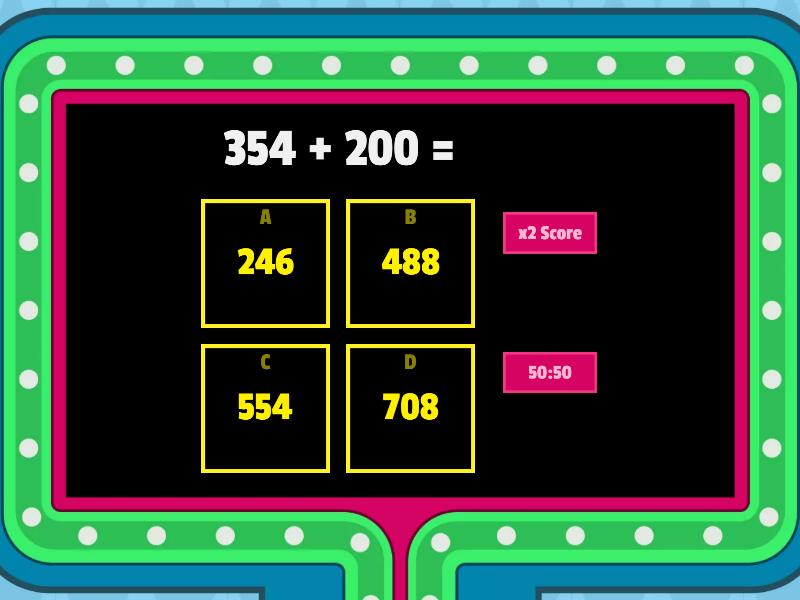 G2 - Math - 3-digit Addition - Concurso de preguntas